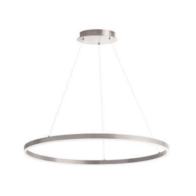 Circulo 63W 1 LED Chandelier 1.5 Inch Tall and 32 Inch Wide by Dainolite - CIR-3263C-SV