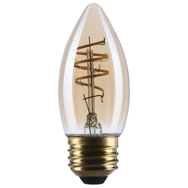 5.5W C11 LED E26 Base Replacement Bulb 1.38 X 3.45 Inch Length by Satco - S14223