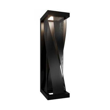 Brocade 16.2W 1 LED Outdoor Wall Mount 18 Inch and 6.5 Inch Wide by dweLED - WSW119618-BK