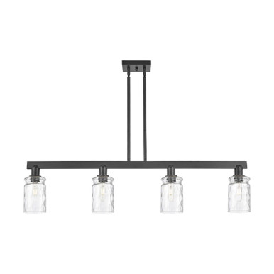 Candor 4 Light Stem Hung Island 10.88 and 47.5 Inch Wide by Innovations - 716-4I-BK-G352