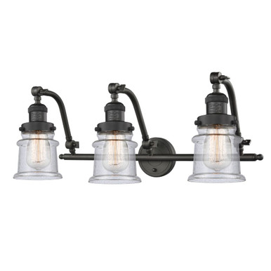 Canton 3 Light Adjustable Small Bath Vanity 12 and 28 Inch by Innovations - 515-3W-G18S