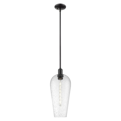 Chelsea 1 Light Mini Pendant 19.63 Inch Tall and 8 Inch Wide by Innovations - 716-1S-BK-G456-8SDY