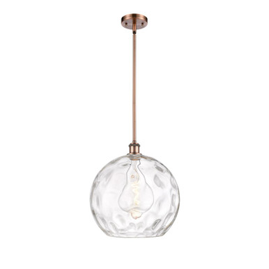 Athens Water Glass 100W 1 LED Pendant 15.13 Tall and 13 Wide by Innovations - 516-1S-G1215-14-LED