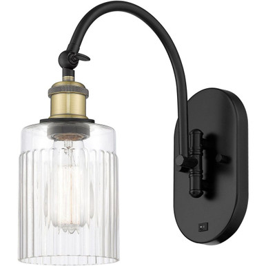 Hadley 1 Light Adjustable Swing Arm Wall Sconce 12.5 X 4.5 by Innovations - 518-1W-BAB-G342