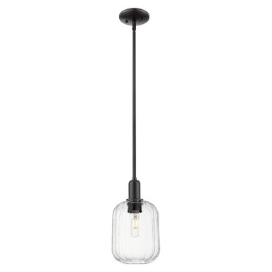Preston 1 Light Stem Mini Pendant 6.75 Inch Wide by Innovations - 716-1S-BK-G460-7CL