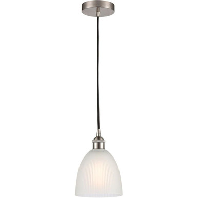 Castile 100W 1 LED Cord Down Mini Pendant 9 and 6 Inch Wide by Innovations - 616-1P-G38-LED