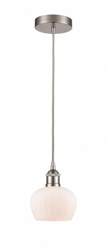 Fenton 1 Light Cord Down Mini Pendant 7.5 and 6.5 Inch Wide by Innovations - 616-1P-SN-G91