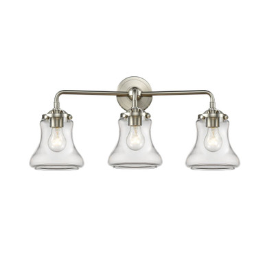 Bellmont 3 Light Bath Vanity 9.5 Inch Tall and 24 Inch Wide by Innovations - 284-3W-SN-G192
