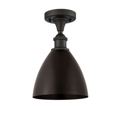Bristol 100W 1 LED Semi Flush Mount 10.75 InchX7.5 Inch Wide by Innovations - 516-1C-OB-MBD-75-OB-LED