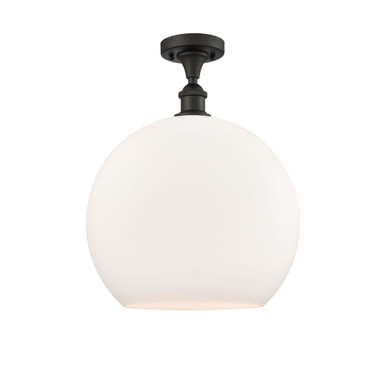 Athens 100W 1 LED Semi Flush Mount 17.88 X 13.75 Inch Wide by Innovations - 516-1C-OB-G121-14-LED