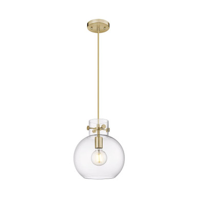 Newton Sphere 1 Light Cord Hung Pendant 11.75 X 10 Inch Wide by Innovations - 410-1PM-CB-G410-10CL
