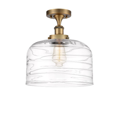 Bell 100W 1 LED Semi Flush Mount 13 Inch Tall X 12 Inch Wide by Innovations - 916-1C-G7-L-LED