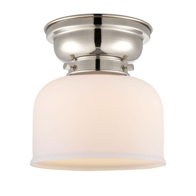 Bell 100W 1 LED Flush Mount 8 Inch Tall and 7.75 Inch Wide by Innovations - 623-1F-G7-LED