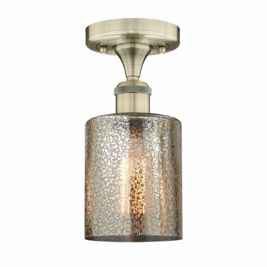 Cobbleskill 1 Light Semi Flush Mount 11 Inch and 5 Inch Wide by Innovations - 616-1F-AB-G116