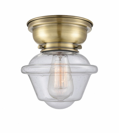 Oxford 1 Light 7.5 Inch Wide Flush Mount by Innovations - 623-1F-AB-G534