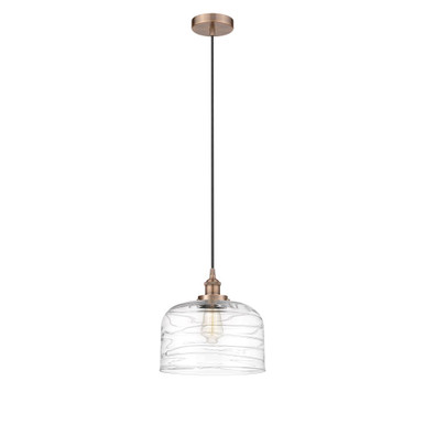 Bell 1 Light Cord hung Mini Pendant 10.75 X 11.5 Inch Wide by Innovations - 616-1PH-G7-L