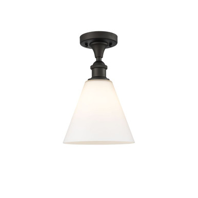 Berkshire Glass 100W 1 LED Semi Flush Mount 11.25 X 8 by Innovations - 516-1C-GBC-8-LED