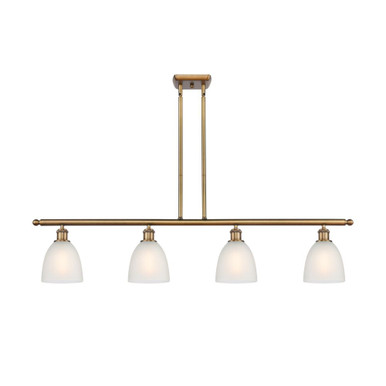 Castile 4 Light Stem hung Island 9.5 Inch and 48 Inch Wide by Innovations - 516-4I-G38