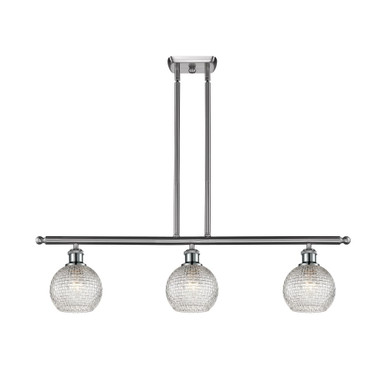 Athens 3 Light Stem Hung Island 8.63 Inch and 36 Inch Wide by Innovations - 516-3I-G122C-6
