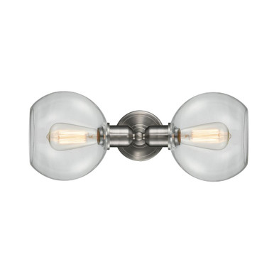 Sphere 2 Light Bath Vanity 8 Inch Tall and 21 Inch Wide by Innovations - 900-2W-SN-G122