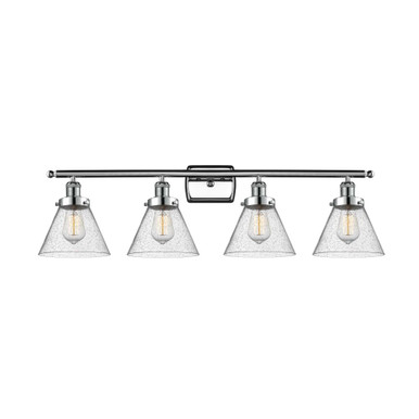 Cone 100W 4 LED Bath Vanity 10.13 Inch Tall and 38 Inch Wide by Innovations - 916-4W-G4-LED