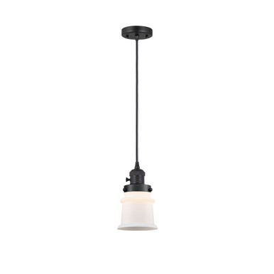 Canton 1 Light Cord Hung Mini Pendant 8.63 X 5.25 Inch Wide by Innovations - 201CSW-G18S