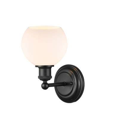 Concord 100W 1 LED Wall Sconce 10.5 Inch Tall X 6 Inch Wide by Innovations - 341-1W-BK-G121-6-LED