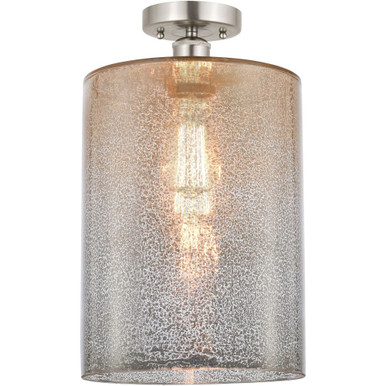 Cobbleskill 1 Light Semi Flush Mount 17 Inch and 9 Inch Wide by Innovations - 616-1F-G11-L