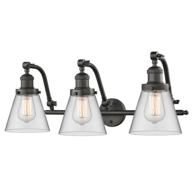 Cone 3 Light 6" Adjustable Bath Vanity 12 Inch and 28 Inch by Innovations - 515-3W-G6