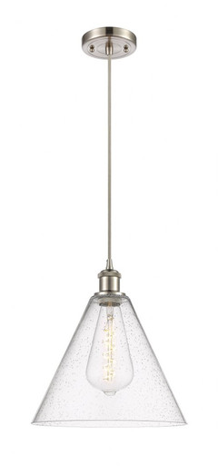Berkshire Glass 1 Light Cord hung Mini Pendant 13 X 12 by Innovations - 516-1P-SN-GBC-124