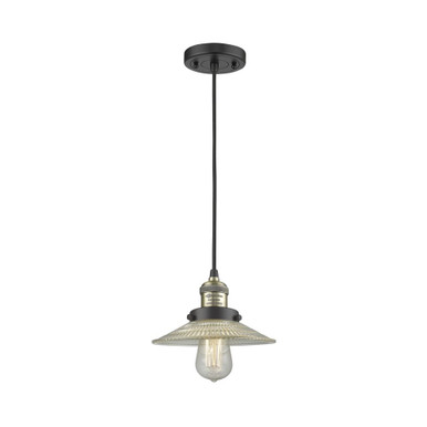 Halophane 1 Light Cord Hung Mini Pendant 5.13 X 9 Inch Wide by Innovations - 201C-G1