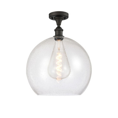 Athens 1 Light Semi Flush Mount 17.88 Inch X 13.75 Inch Wide by Innovations - 516-1C-G12-14