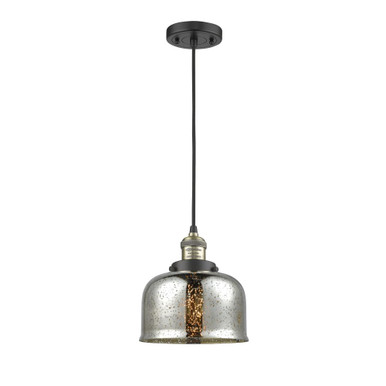 Bell 100W 1 LED Cord hung Mini Pendant 8.88 X 7.75 Inch Wide by Innovations - 201C-G7-LED