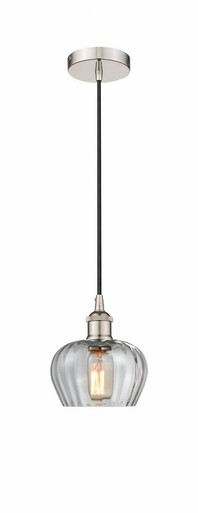 Fenton 1 Light Cord Down Mini Pendant 7.5 and 6.5 Inch Wide by Innovations - 616-1P-PN-G92