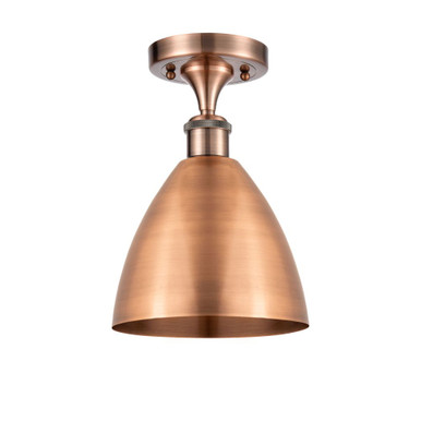 Bristol 1 Light Semi Flush Mount 10.75 Inch X 7.5 Inch Wide by Innovations - 516-1C-MBD-75
