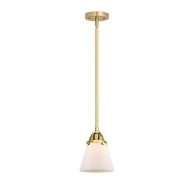 Cone 1 Light Stem Hung Mini Pendant 8.5 and 6.25 Inch Wide by Innovations - 288-1S-G6