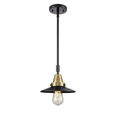 Railroad 1 Light Stem Mini Pendant 9.13 Inch and 8 Inch Wide by Innovations - 447-1S-M1-M7