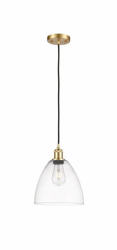 Bristol 1 Light Cord hung Mini Pendant 11.5 InchX9 Inch Wide by Innovations - 516-1P-SG-GBD-92