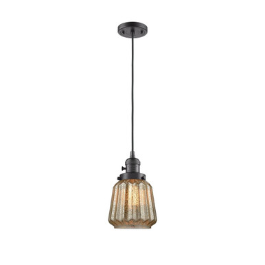 Chatham 1 Light Cord Down Mini Pendant 11.13 and 7 Inch Wide by Innovations - 201CSW-OB-G146