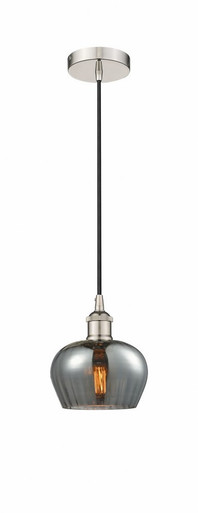 Fenton 1 Light Cord Down Mini Pendant 7.5 and 6.5 Inch Wide by Innovations - 616-1P-PN-G93