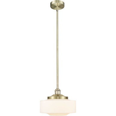 Bridgeton 1 Light 12" Stem Mini Pendant 11.5 X 11.75 by Innovations - 616-1S-AB-G691-12