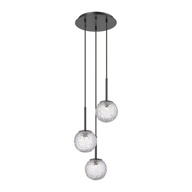 Barrington 3 Light Cord Hung Sphere Mini Pendant 18X12 Wide by Innovations - 320-3P-G320-6
