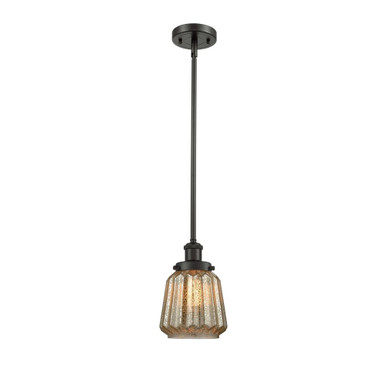 Chatham 1 Light Mini Pendant 10.5 Inch Tall and 7 Inch Wide by Innovations - 916-1S-OB-G146