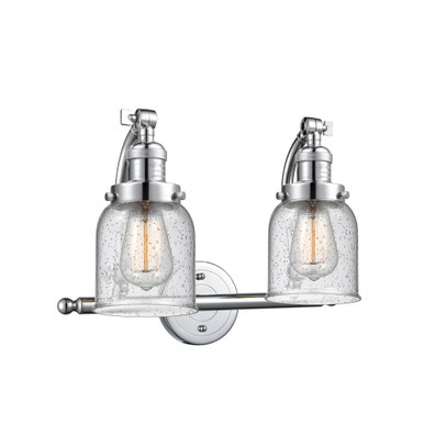 Bell 100W 2 LED Adjustable Bath Vanity 12 X 18 Inch Wide by Innovations - 515-2W-PC-G54-LED