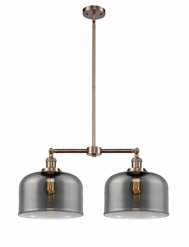 Bell 2 Light Stem Adjustable Large Island 10 X 21 Inch Wide by Innovations - 209-AC-G73-L