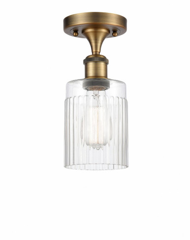 Hadley 1 Light Semi Flush Mount 10.25 Inch and 4.5 Inch Wide by Innovations - 516-1C-BB-G342
