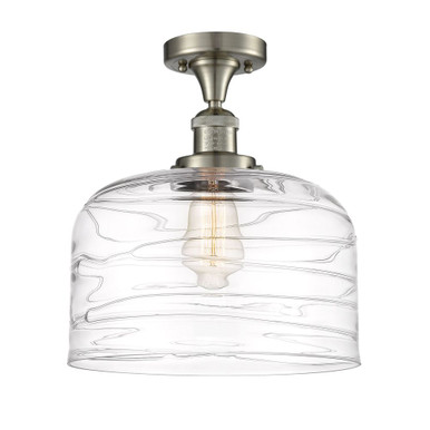 Bell 100W 1 LED Semi Flush Mount 12 Inch Tall X 12 Inch Wide by Innovations - 517-1CH-G7-L-LED