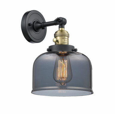 Bell 1 Light Adjustable Down Wall Sconce 12 and 8 Inch by Innovations - 203SW-BAB-G73