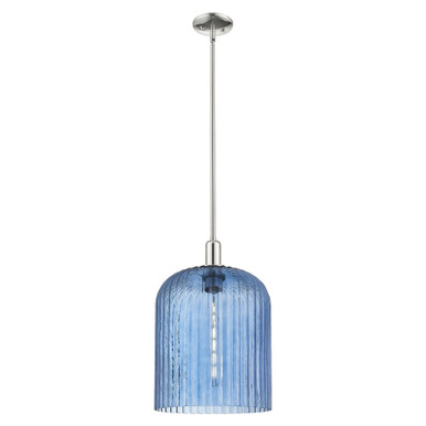 Bridal Veil 1 Light Mini Pendant 18.13 Inch and 12 Inch Wide by Innovations - 716-1S-PN-G559-12BL