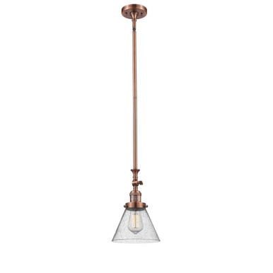 Cone 1 Light Adjustable Mini Pendant 11.88 X 7.75 Inch Wide by Innovations - 206-G4